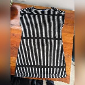 Black Marimekko for Target Striped Beach Coverup Medium